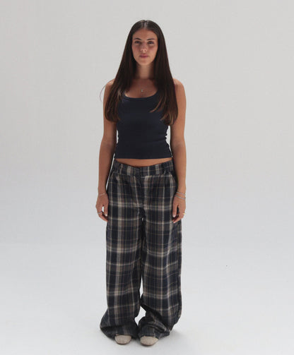 Check trousers