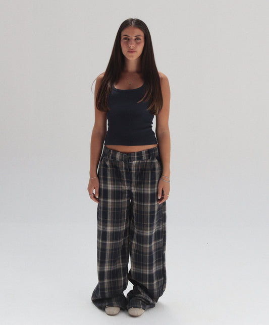 Check trousers