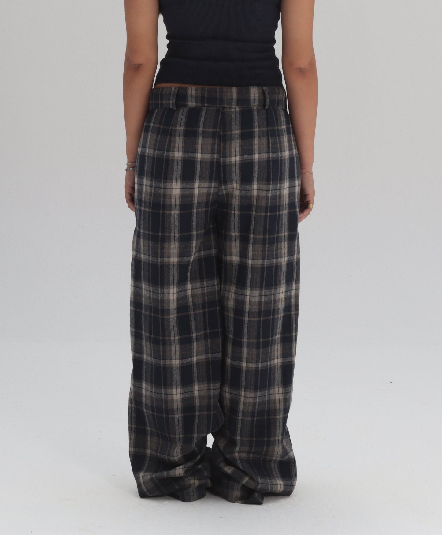 Check trousers
