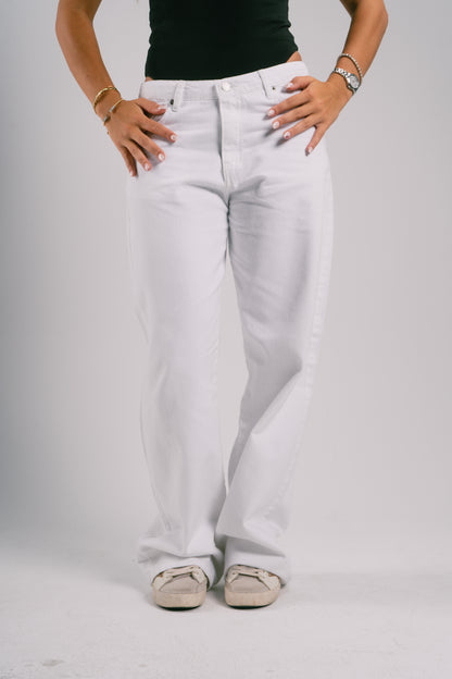 White baggy jeans